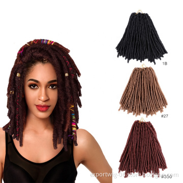 14inch faux locs crochet hair soft and dreadlocks soft locs crochet braids synthetic crochet hair extensions 30 strands/pack